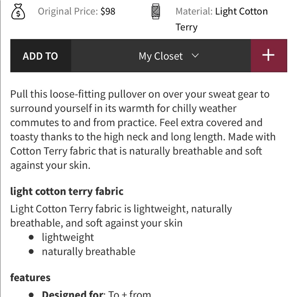 Lululemon press pause pullover - Picture 7 of 7